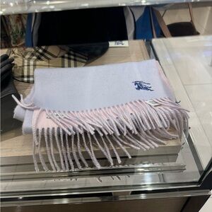New new with tags Burberry Prorsum highest level of Burberry Pink White Scarf